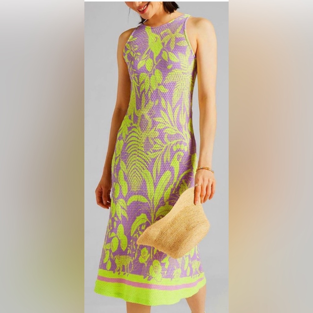 Anthropologie x FARM Rio Knit Midi Dress